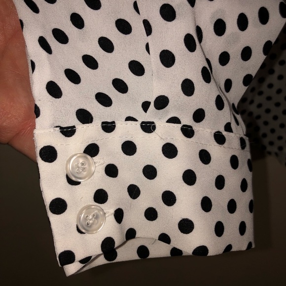 Inc International Concepts polka dot blouse - Picture 2 of 6